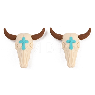 Cowboy Theme Silicone Focal Beads SIL-G014-01A-1