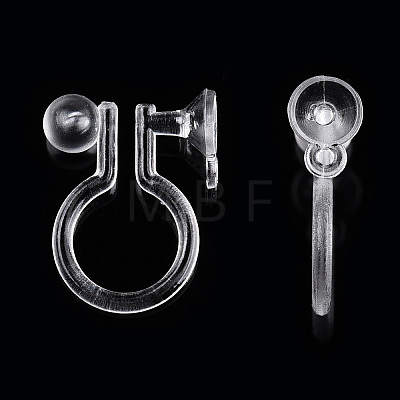 Plastic Clip-on Earring Findings X-KY-R014-01-1