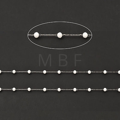 Glass Round Beaded Chains CHS-B003-04B-1