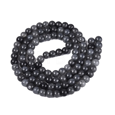 Baking Paint Crackle Glass Beads Strands GLAA-Q106-03A-01-1