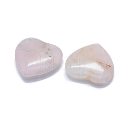 Natural Amethyst/Rose Quartz Heart Love Stone G-F678-30-1