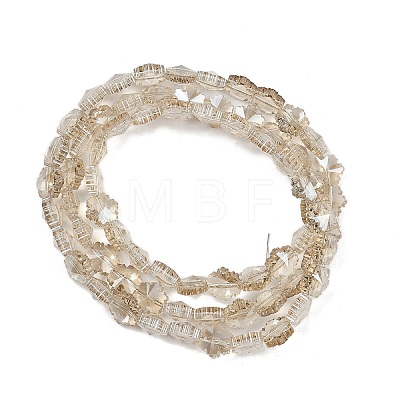 Electroplate Glass Beads Strands EGLA-B011-01A-PL01-1