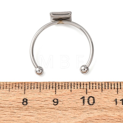 304 Stainless Steel Cuff Rings Components SA-CBA8B85-10B-P-1