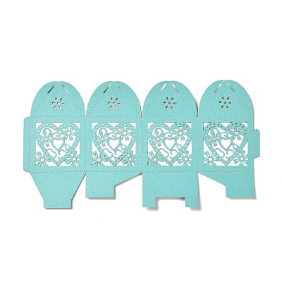 Laser Cut Paper Hollow Out Heart & Flowers Candy Boxes CON-C001-05-1