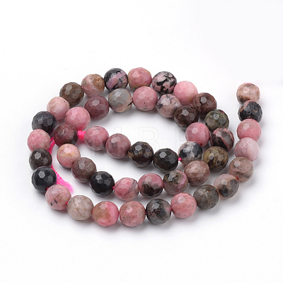 Natural Rhodonite Beads Strands G-Q462-108-4mm-1