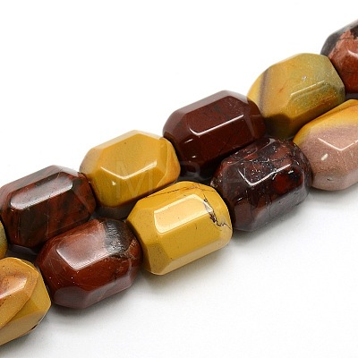 Natural Faceted Gemstone Column Beads Strands G-L174-M-1