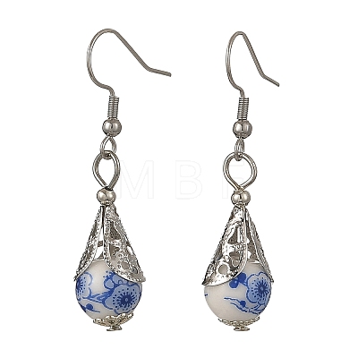304 Stainless Steel Dangle Earrings PR-EJEW-JE07485-1