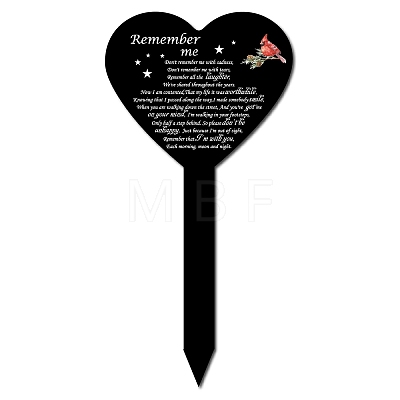 Acrylic Garden Stake AJEW-WH0383-002-1