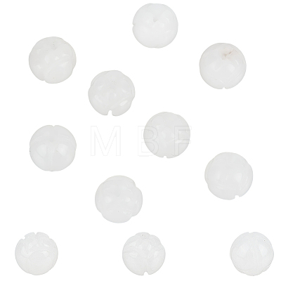 20Pcs Natural Jade Carved Beads G-PA0002-32A-1