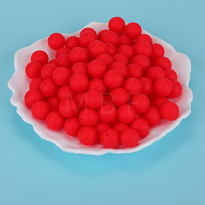 Round Silicone Focal Beads SI-JX0046A-90-1