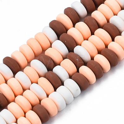 Handmade Polymer Clay Beads Strands CLAY-N008-008S-1