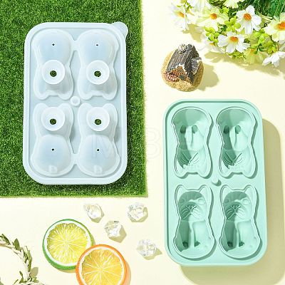 Bulldog Shaped Silicone Ice Molds ST-CJ0043-092-1