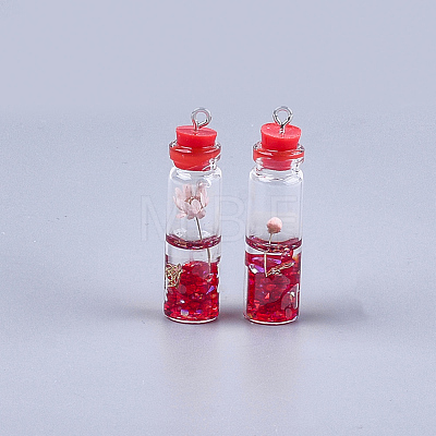 Glass Bottle Decorations GLAA-S181-03F-1