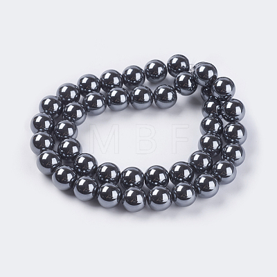Non-Magnetic Synthetic Hematite Beads G-H1070-1-1