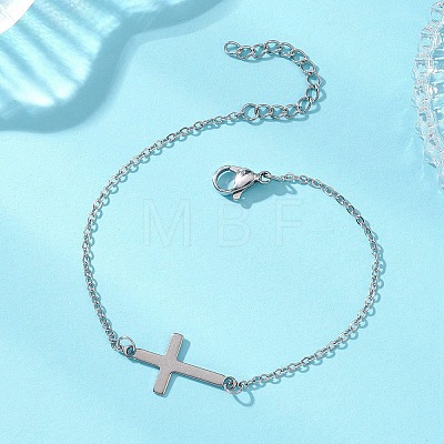 201 Stainless Steel Link Bracelets BJEW-JB13129-1