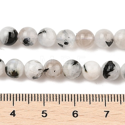 Natural Rainbow Moonstone Beads Strands G-Q1001-A05-02-01-1