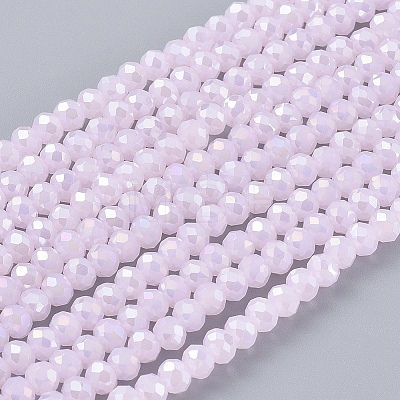 Electroplate Glass Beads Strands LS-EGLA-A034-P1mm-B12-1