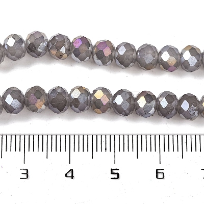 Baking Electroplate Glass Beads Strands DGLA-A039-J10mm-B06-1