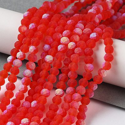 Transparent Glass Beads Strands X1-EGLA-A034-T4mm-MB01-1