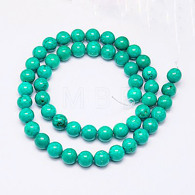 Natural Magnesite Beads Strand TURQ-G096-8mm-1