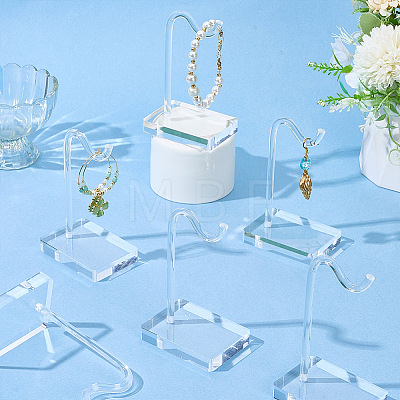 6Pcs Plastic Single Bracelet Display Stands BDIS-GO0001-01B-1