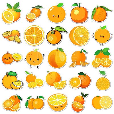 PVC Self-adhesive Fruit Cartoon Stickers STIC-PW0011-20-1