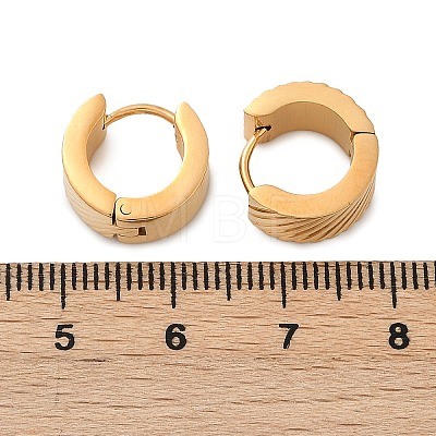 304 Stainless Steel Polishing Effect Hoop Earrings EJEW-M001-30G-1