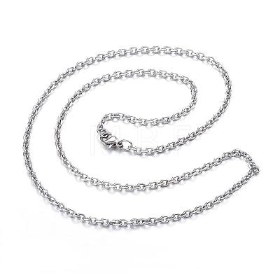 304 Stainless Steel Necklaces NJEW-E080-12P-1