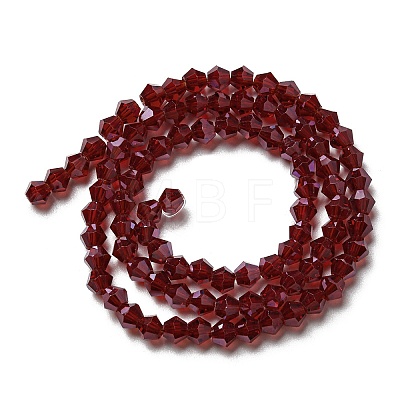 Transparent Electroplate Glass Beads Strands LS-GLAA-F029-2mm-C27-1