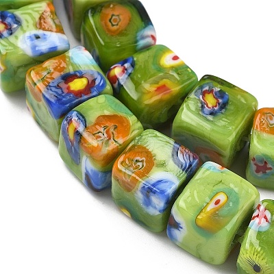 Handmade Millefiori Lampwork Beads LAMP-G170-04-1