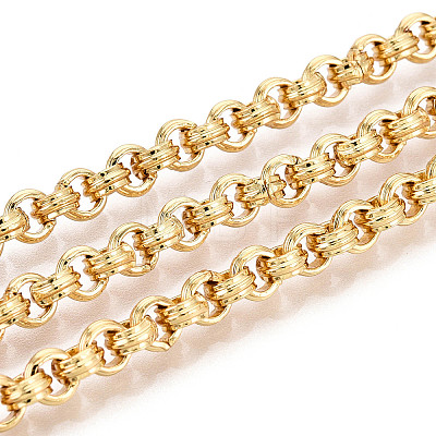 Brass Ring Link Chains CHC-T018-35G-1