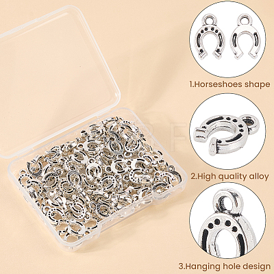 100Pcs Tibetan Style Alloy Pendants FIND-SC0023-11B-1