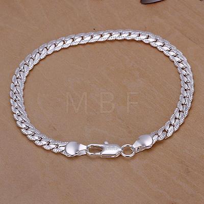 Trendy Silver Color Plated Brass Party Jewelry Sets For Men SJEW-BB11425-1