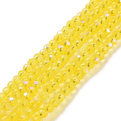 Electroplate Glass Beads Strands EGLA-A034-T1mm-L02-1