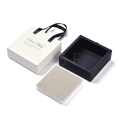 Paper Drawer Jewelry Set Box CON-P015-03C-1