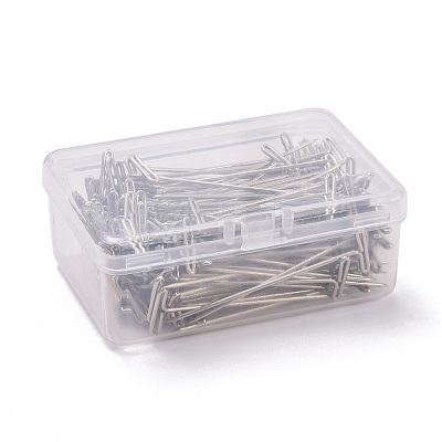 Nickel Plated Steel T Pins for Blocking Knitting FIND-D023-01P-06-1
