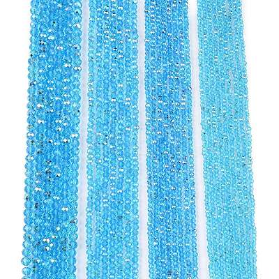 Electroplate Glass Beads Strands EGLA-A044-T6mm-L08-1