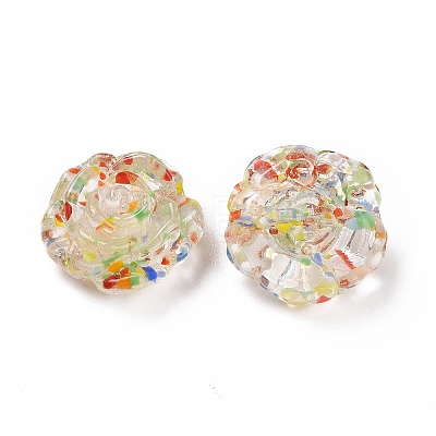 Handmade Lampwork Flower Beads X-LAMP-C004-05A-1