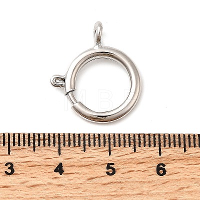 Brass Spring Ring Clasps KK-D407-20P-F-1