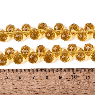 Transparent Glass Beads Strands GLAA-Q116-01A-B07-1
