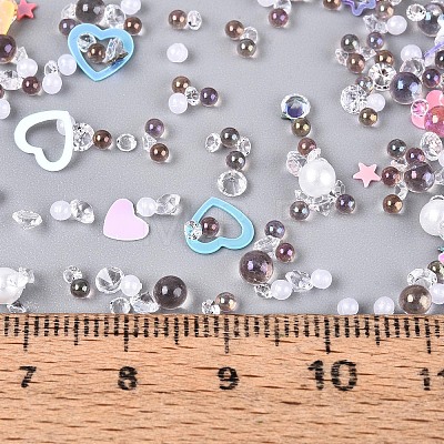 Plastic & Resin & Glass Shining Nail Art Glitter MRMJ-T080-13B-1