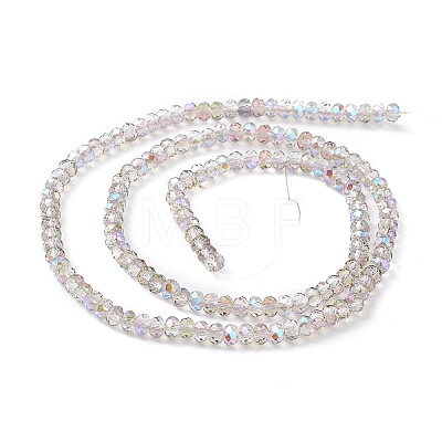 Transparent Electroplate Glass Beads Strands EGLA-F156-HR01-1