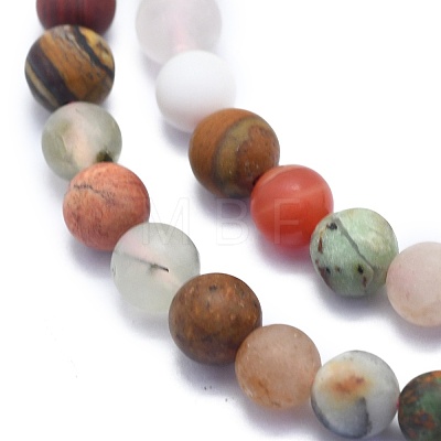 Natural Mixed Gemstone Beads Strands G-K310-H01-6mm-1