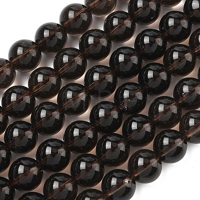 Natural Smoky Quartz Beads Strands G-C265-A01-10mm-02-1