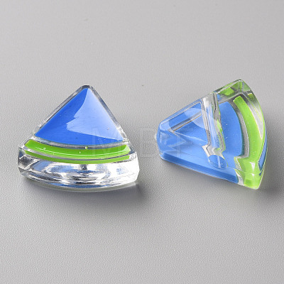 Transparent Enamel Acrylic Beads TACR-S155-001K-1