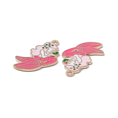 Alloy Enamel Pendants ENAM-B049-07LG-1