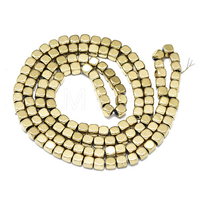 Electroplate Non-magnetic Synthetic Hematite Beads Strands G-S352-59A-01-1