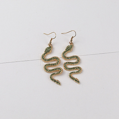 Alloy Rhinestone Dangle Earrings FS-WGB3D7E-03-1