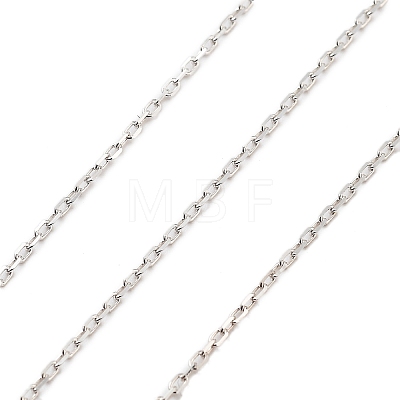 925 Sterling Silver Paperclip Chains STER-P064-04S-1