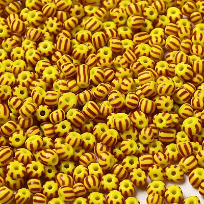 6/0 Opaque Colours Seep Glass Seed Beads SEED-F003-04A-01-1
